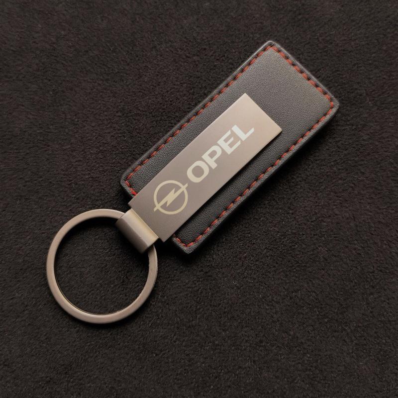 

Metal Leather Car Keychain Organizer Pendant Key Ring Keyfob Holder For Opel Astra H J G K Insignia Corsa C D Vectra C B Meriva