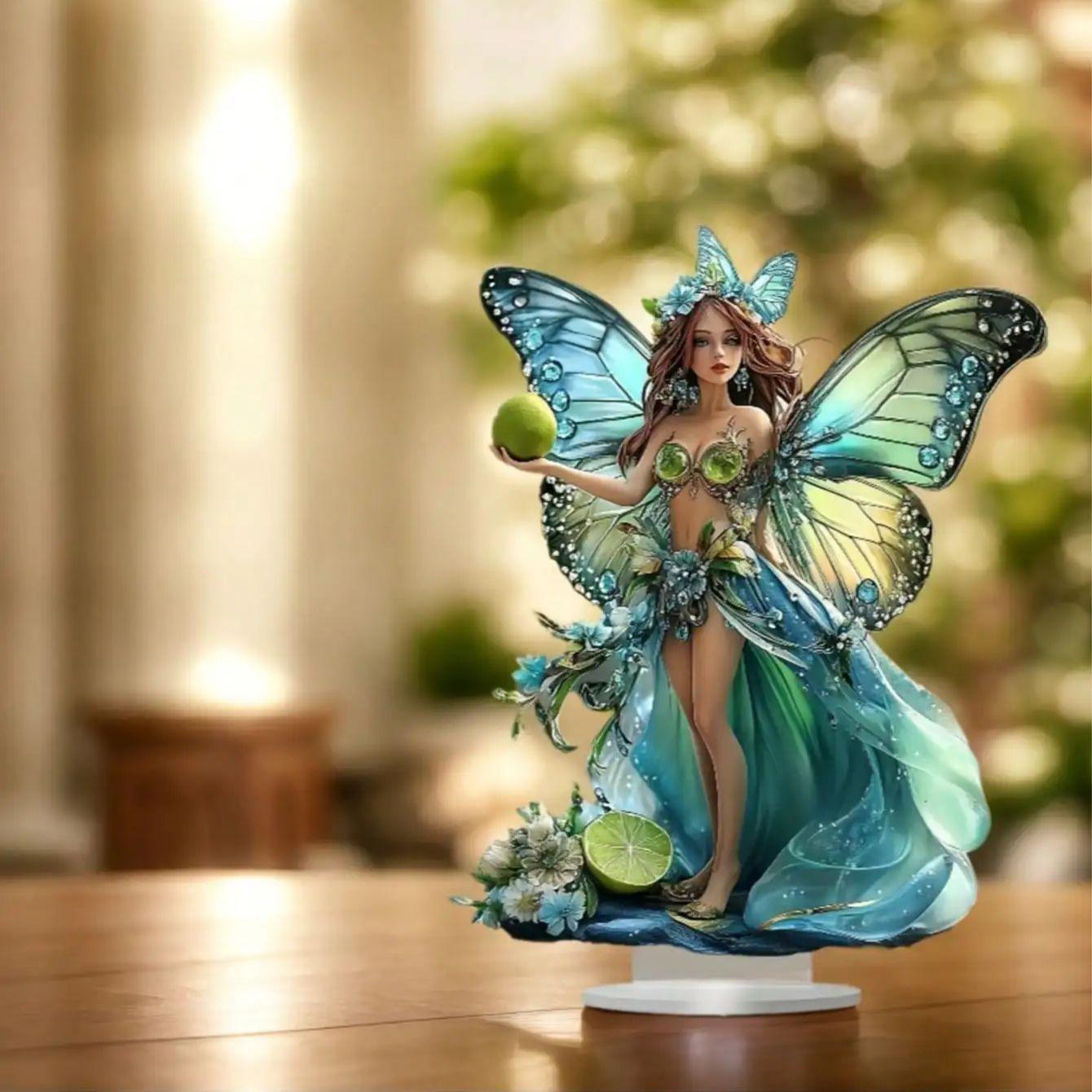 

Bohemian Style Butterfly Fairy Statue Decoration - Forest Themed Decoration, Perfect for Bedroom and Living Room Decora, Home Tabletop Decorations, 20*15cm