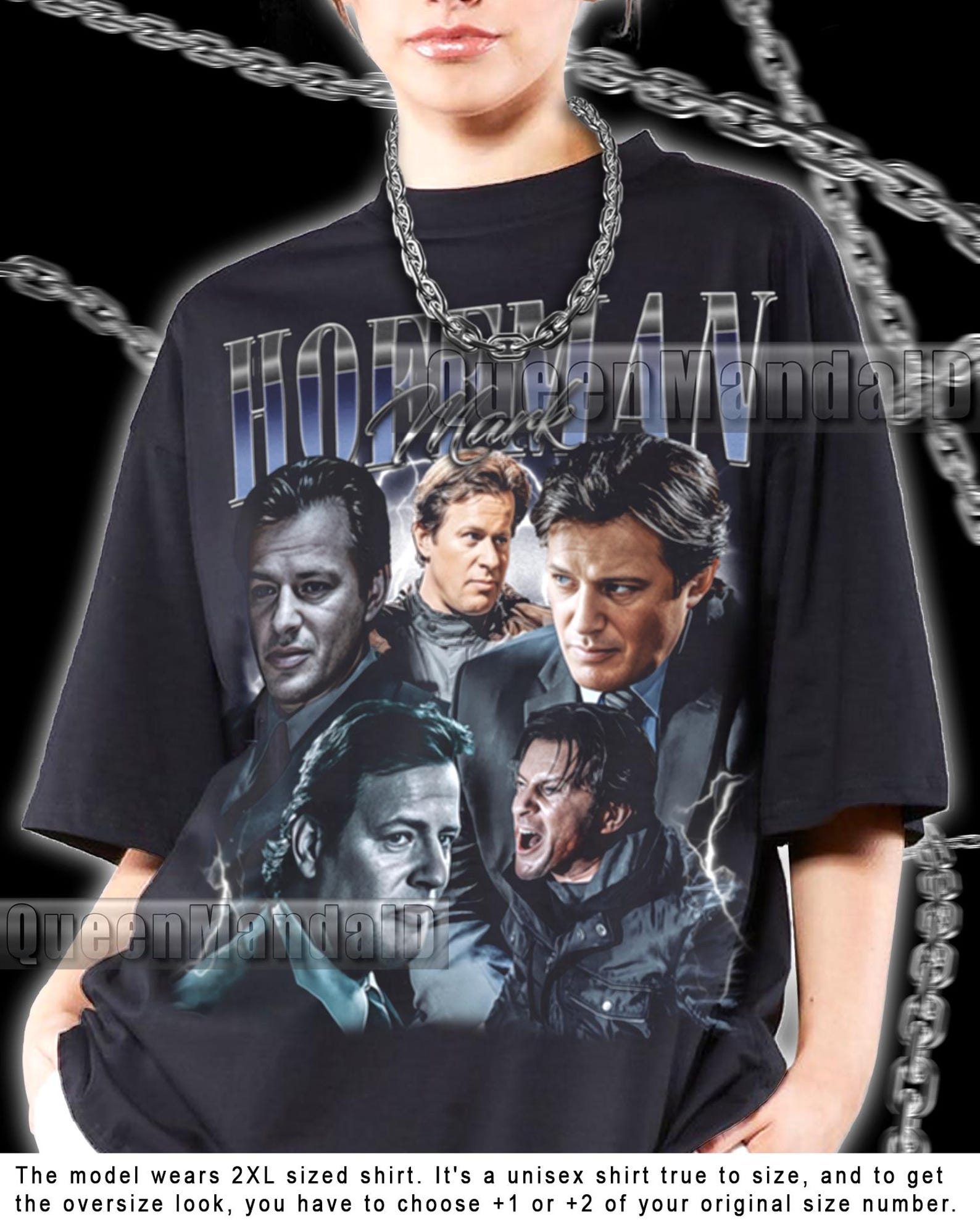 Mark Hoffman Vintage T-Shirt, 90s Retro Fan Tee PK84 XL