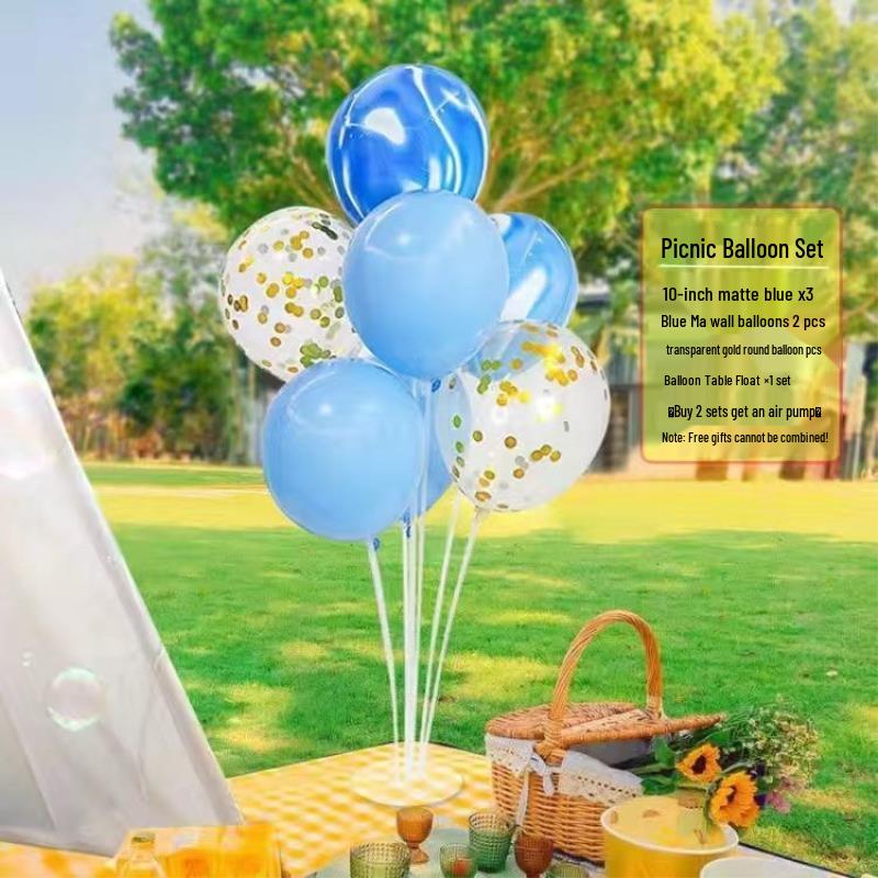 Smiley Daisy Balloon Set: Picnic & Birthday Photo Props for Kids