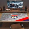 Olympique Lyonnais Football Team Mouse Pad, Large Gaming Desk Mat, Non-slip XXL Mousepad for Laptop & Tablet, Mini PC Playmat with Stitched Edges