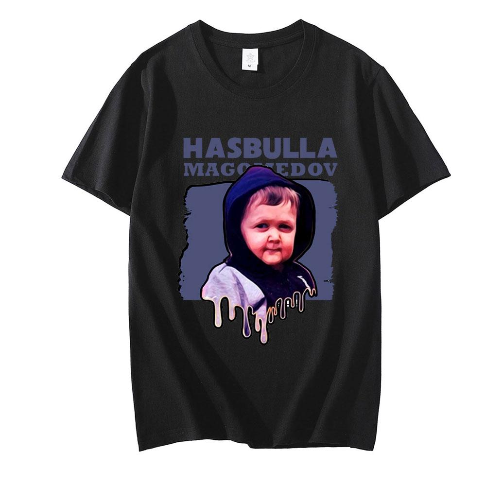 Klassisches Hasbulla Kampf-T-Shirt Unisex Fan-Geschenk Mini Khabib Blogger-T-Shirt Unisex Unisex Grafikdruck T-Shirts Kurzarm Tops