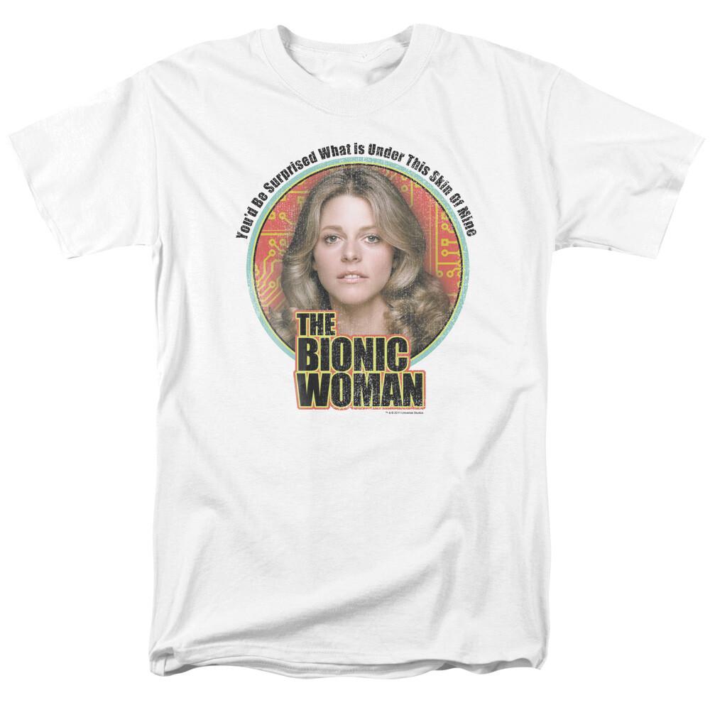 The Bionic Woman Under My Skin T Shirt Mens Licensed Classic Merchandise White L