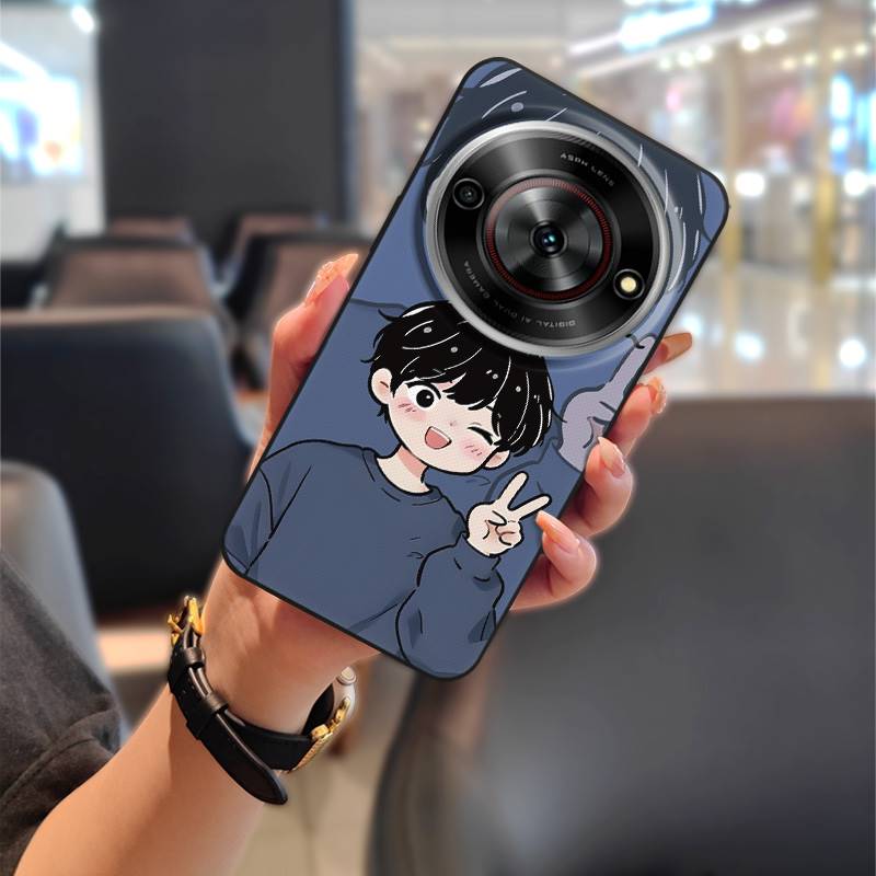 Dirt-resistant Cartoon Phone Case For ZTE Blade A75 5G/Nubia Focus 5G/Calf 5G Phone Pouch Soft case Fashion Design Cute