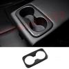 For Kia Sportage  2024 Carbon Fiber Look Rear Armrest Box Cup Holder Trim