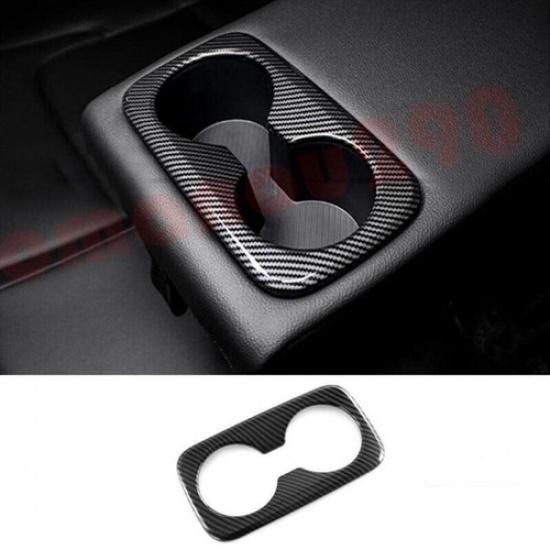 For Kia Sportage  2024 Carbon Fiber Look Rear Armrest Box Cup Holder Trim
