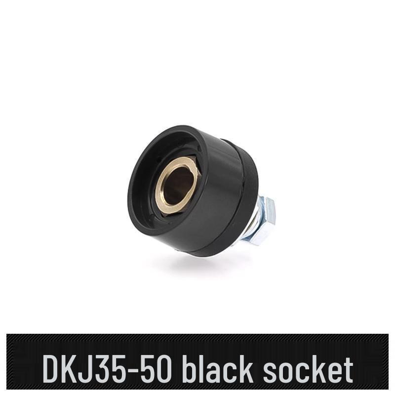 European Style Class A Welding Machine Plug & Socket with Thickened Brass DKJ10-25/35-50 Male-Female Coupler
