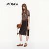 MO&Co. Striped Polo Knit Top