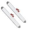 2PCS Car Side Marker Lights IP65 Waterproof 15 LED Crystal Lamp Beads White Light Universal for RVs Ships Yachts