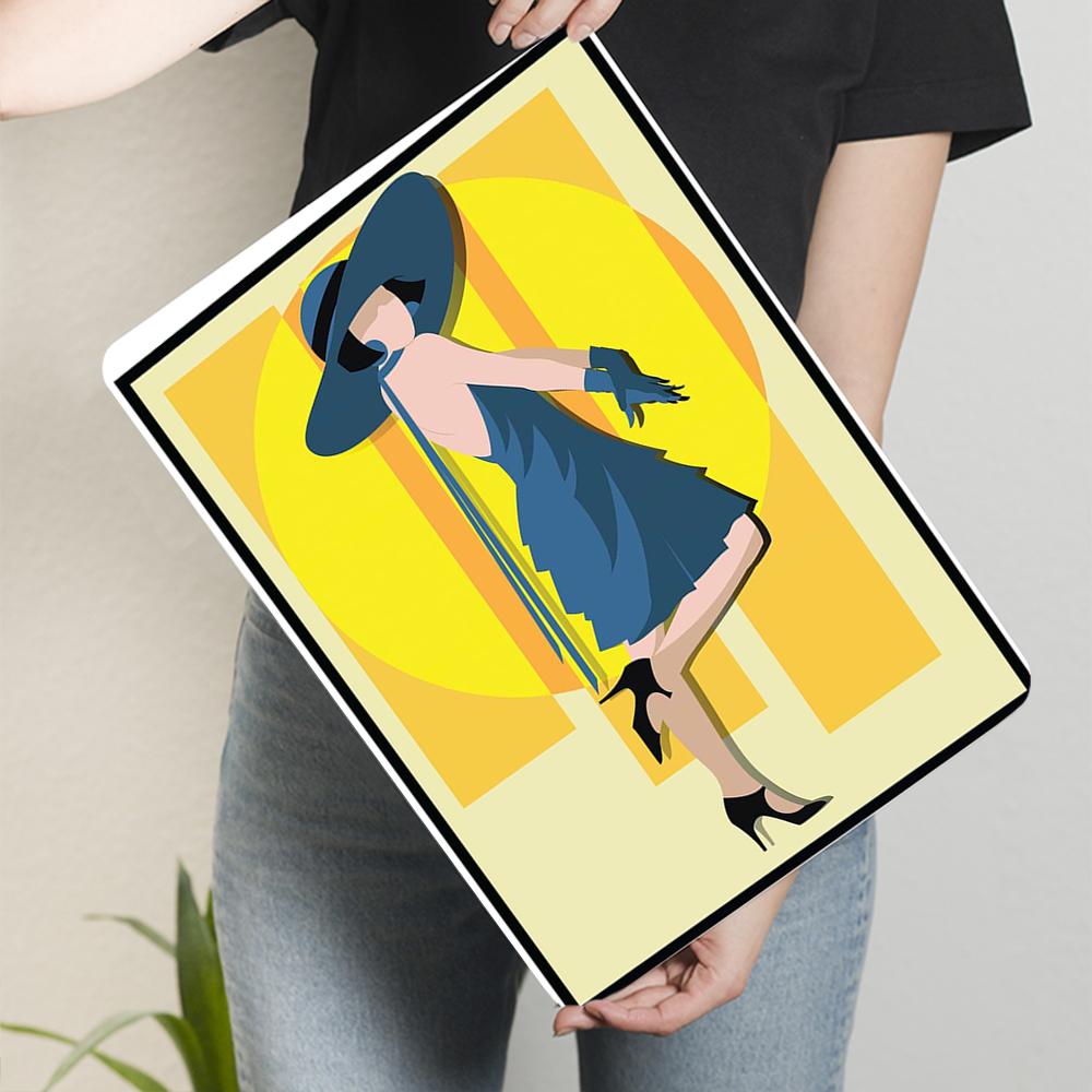 Vintage Jazz Flapper Girl Metal Wall Art S Gatsby Style Decor for Living Room Bar Modern Retro Home Decoration