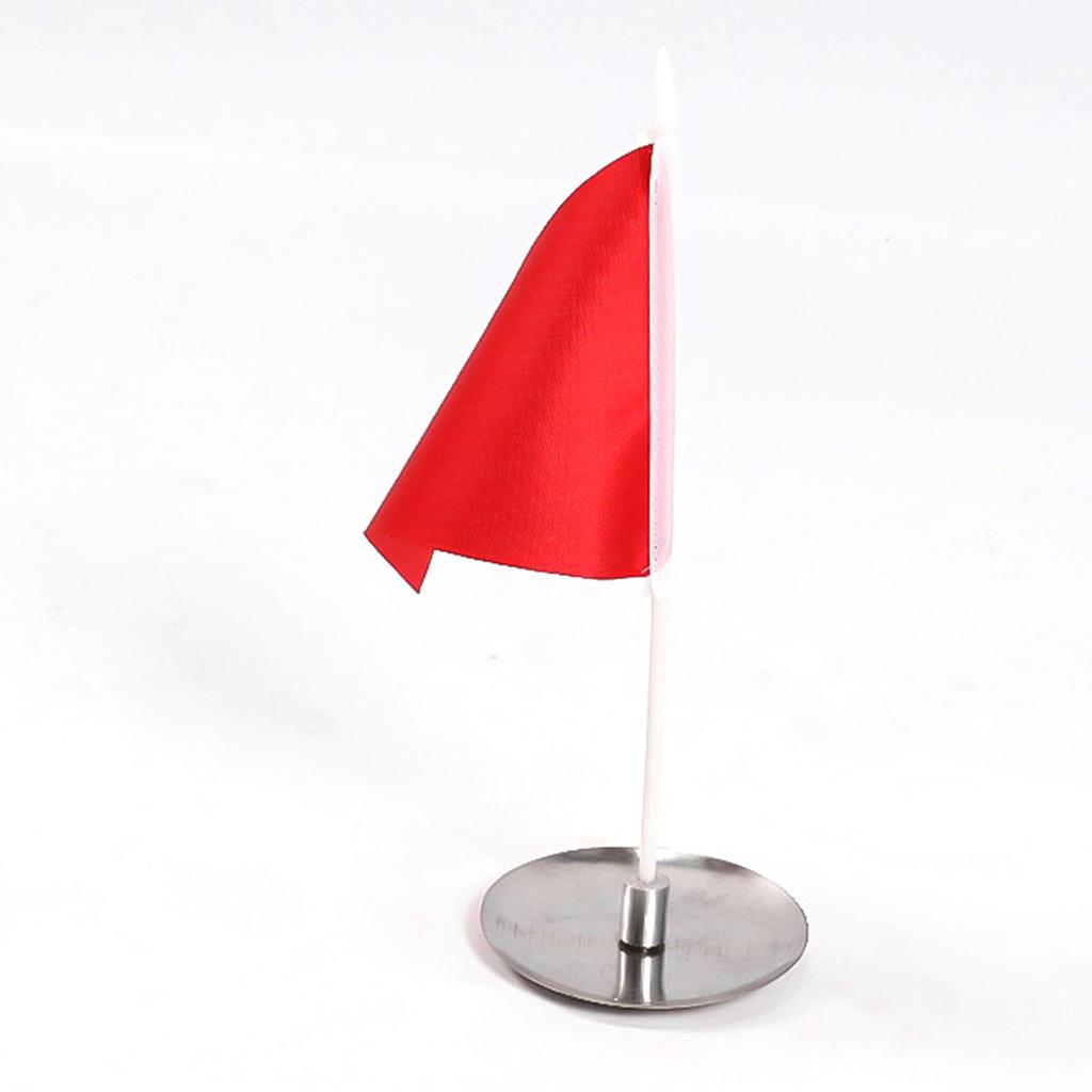 Putting Cup with Flag Putting Training Hole Triangle Flag Practice Accessories for Indoor Outdoor Red Flag Stainless
