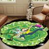 Monster Scientist Round Rug for Livingroom,Bedroom, Palyroom, Chair Rug, Area rug, Circle Carpet, Large Size Fan Christmas gift