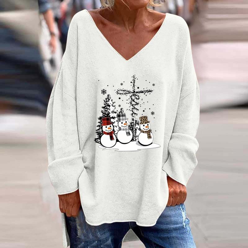 IHUASU Women s Fashion Casual Long Sleeve V-Neck Blouses & Shirts S