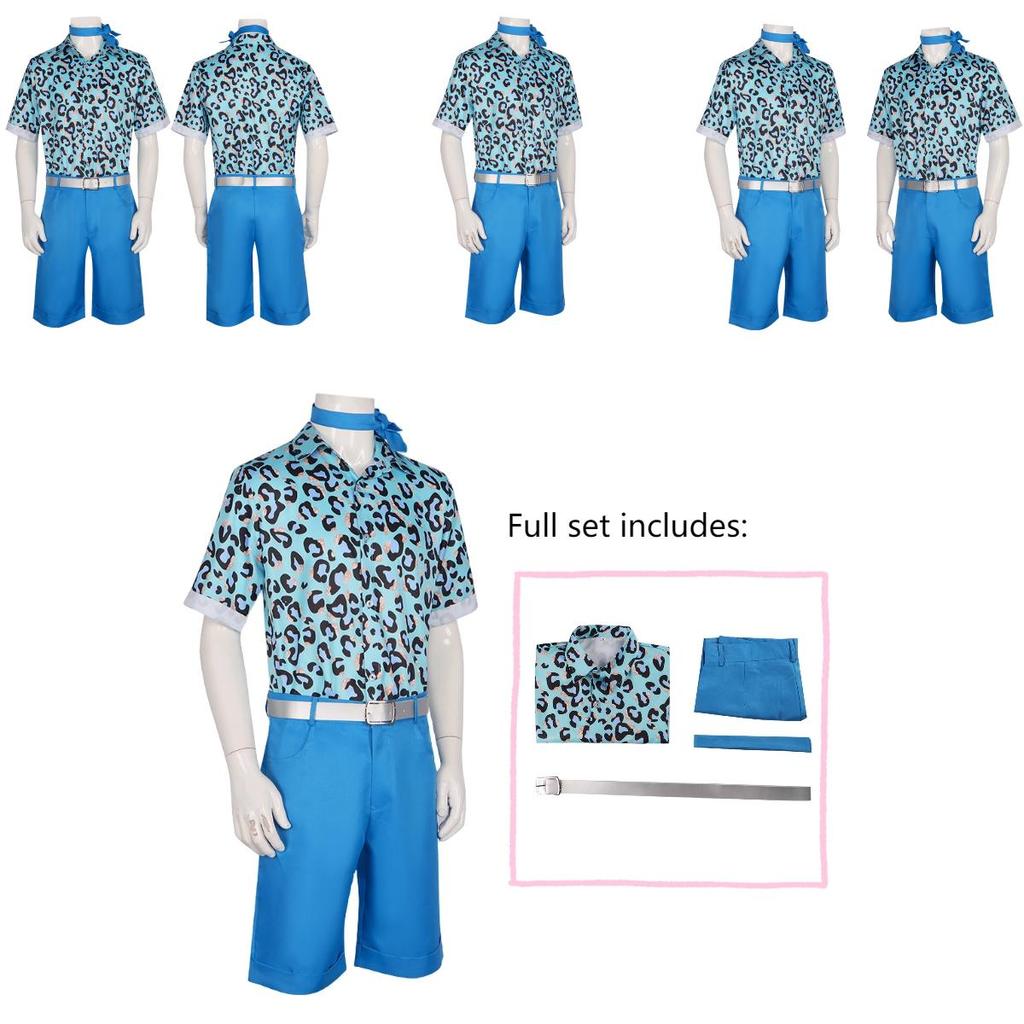 2023 Cosplay Costume Ken Blue Anime Set Halloween Outfit Polyester Fabric Popular Movie Theme Available In Multiple Sizes