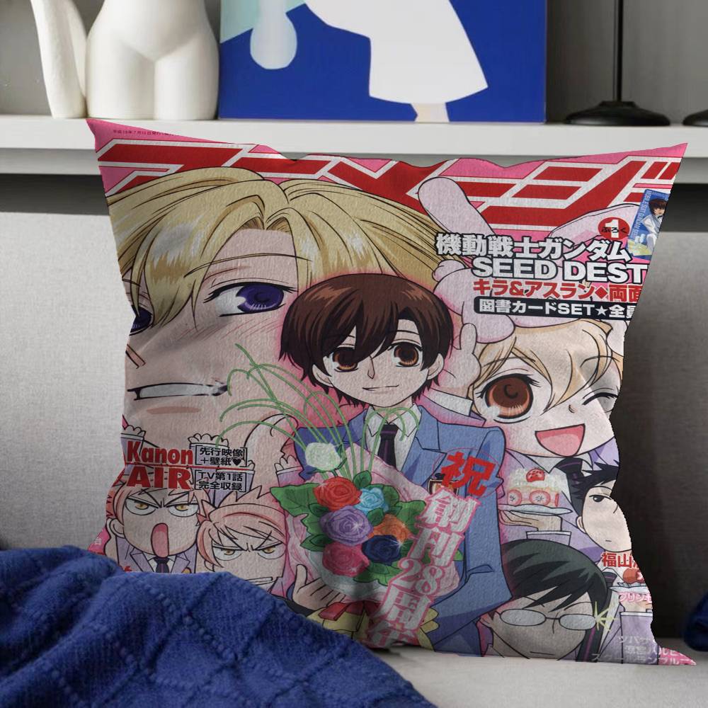Anime Ouran High School Host Club Maple Design Cushion Cover Happy Autumn Harvest decor Holiday Decorati Pillow Cover