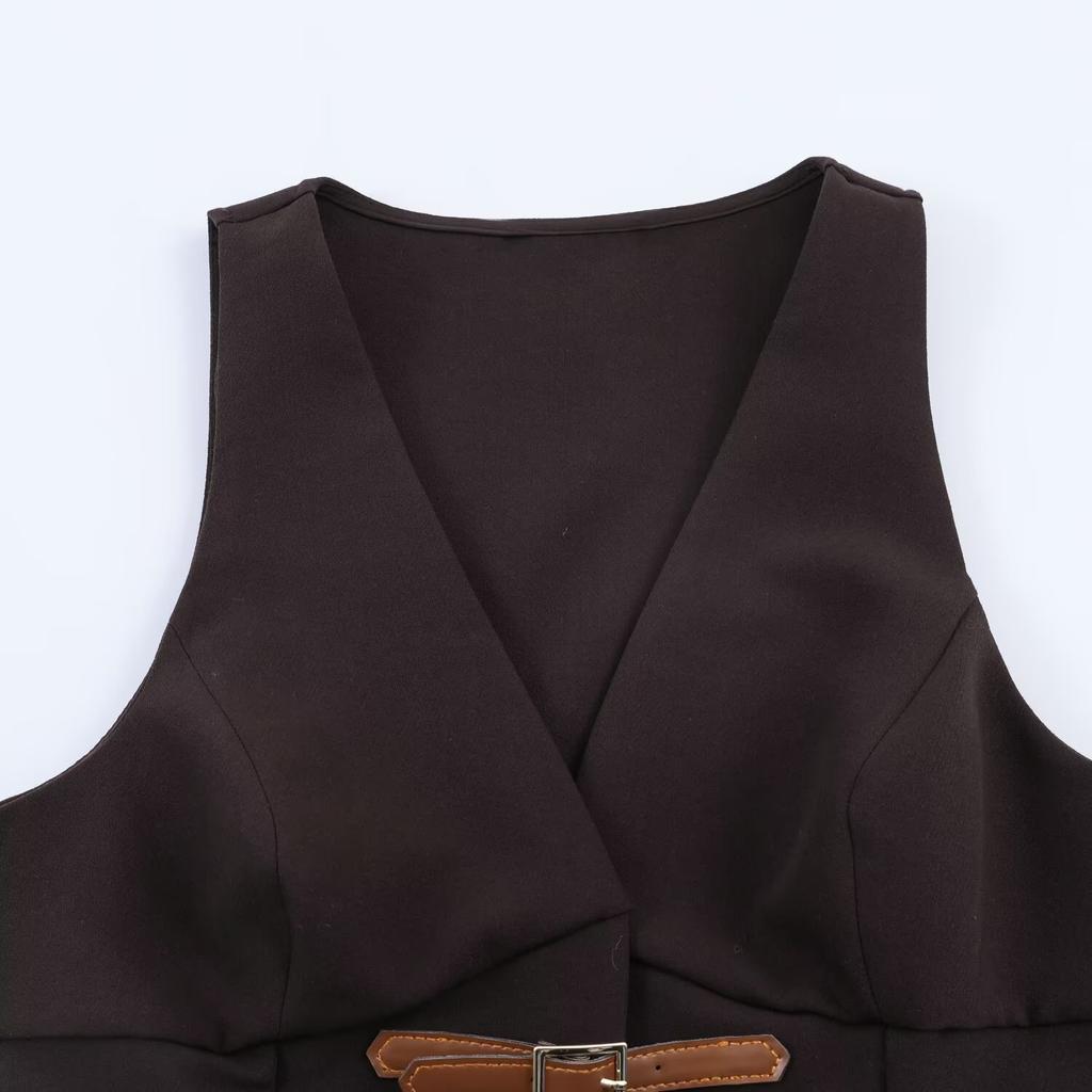 European and American Style, New Women's Clothing, Chic, Fashionable, Versatile, Strapped Top 1165064