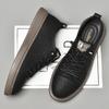 Genuine Leather Men Casual Shoes Designer Luxury Brand Lace Up Skateboard Sneakers Italian Men's Shoes Mocassins Plus Size 47