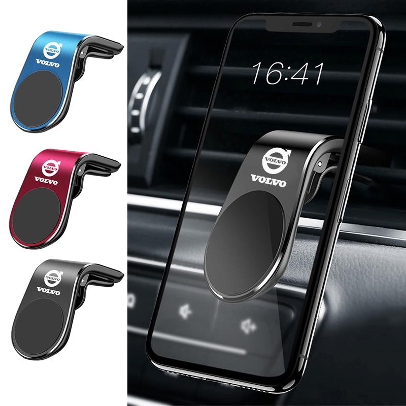 Metal Magnetic Car Phone Holder For Volvo XC60 XC90 S60 V50 V60 V70 V90 S90 Accessories