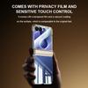 Applicable to Samsung ZFlip8 folding mobile phone case, transparent electroplated zflip7 all-inclusive case film integrated anti-drop cover