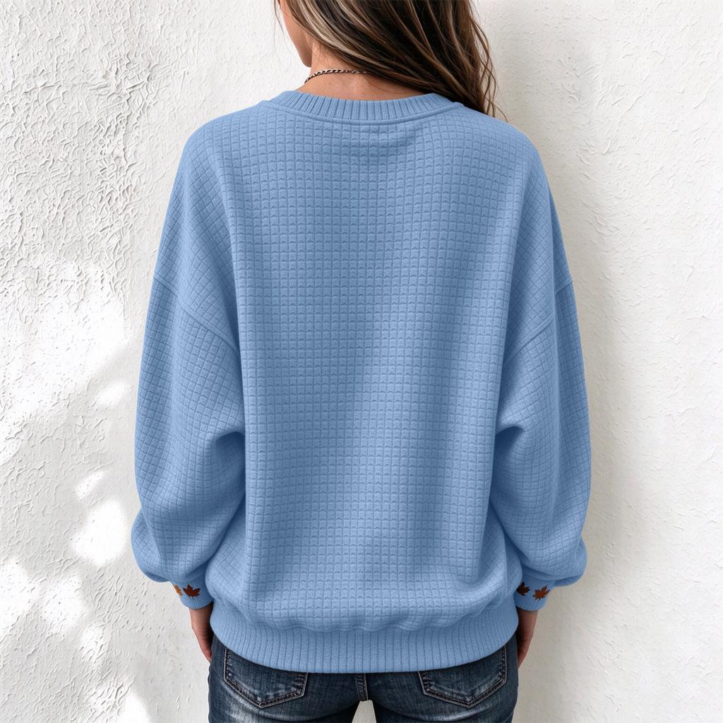 Women's Holiday Letter Print Sweatshirt Crewneck Long Sleeve Casual Pullover