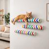 Poste Arranhador para Gatos Autoadesivo Montado na Parede Resistente ao Desgaste Placa Arranhadora para Gatos Cilindro Colorido Móveis para Animais de Estimação Brinquedos para Animais de Estimação