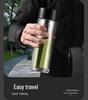 Magnetic Tea Infuser Double-Layer Glass Cup with Quick Open, One-Button Separation, and Car Mountability