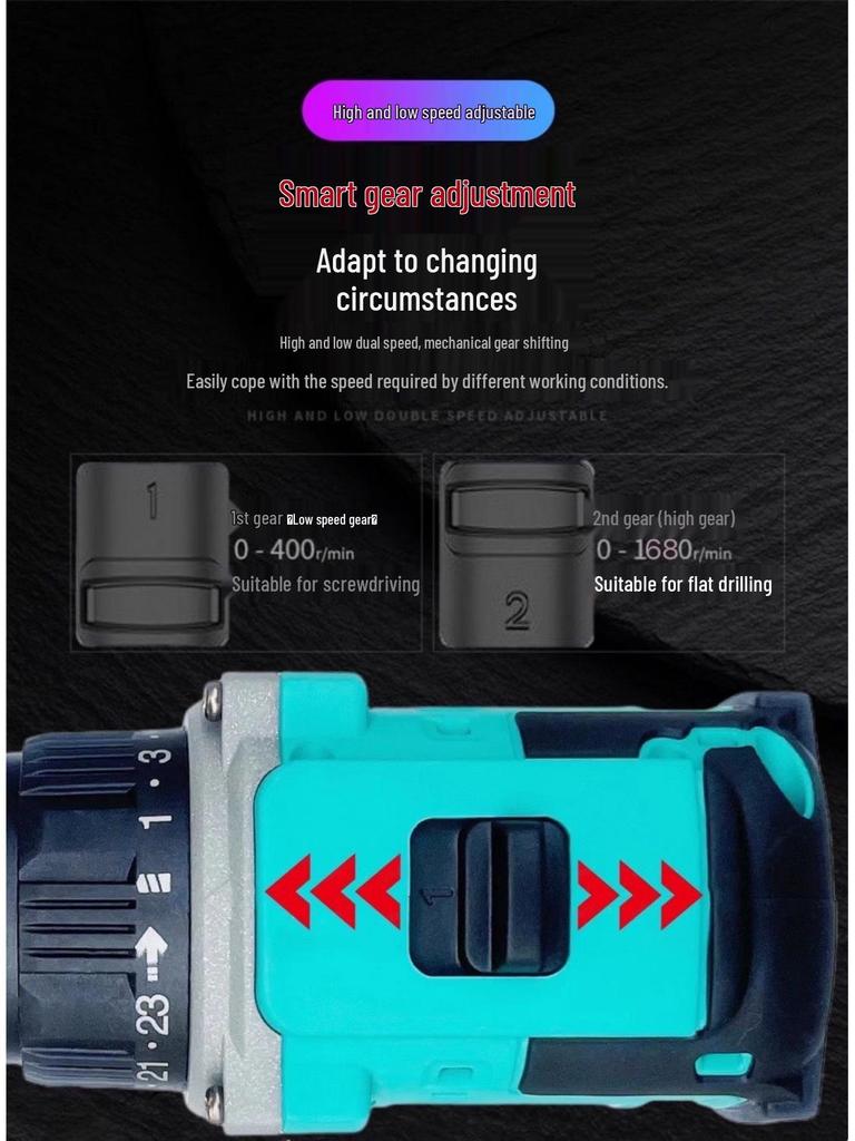 SDYI High Power Rechargeable Brushless Hand Drill & Electric Screwdriver