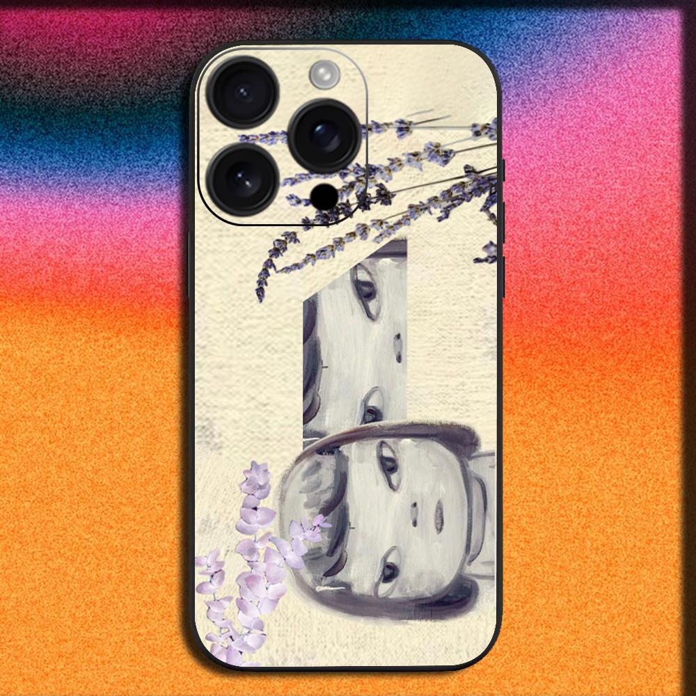 Japan Art Y-Yoshitomo Nara Phone Case For iPhone 16,15,14,13,12,11,Pro,XS,Max,XR,Plus,SE,Mini Soft Black Cover