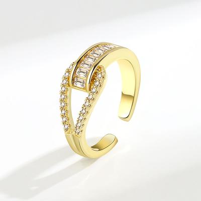 Fashionable Minimalist Zircon Index Finger Ring For Women Stylish And Elegant Personalized Jewelry Accessory