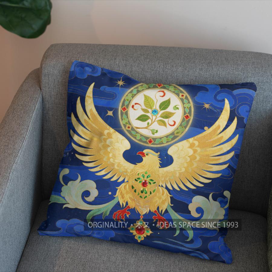 2D Cute Hedgehog Pattern Pillow Cover For Home Pattern Cushion Cover Suitable For Sofa Bedroom Car Pillow Cover