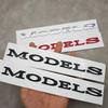 3D ABS Black Model 3 Letters Logo Car Rear Trunk Badge Sticker For Tesla Model X S 3 Y Auto Decal Accessories