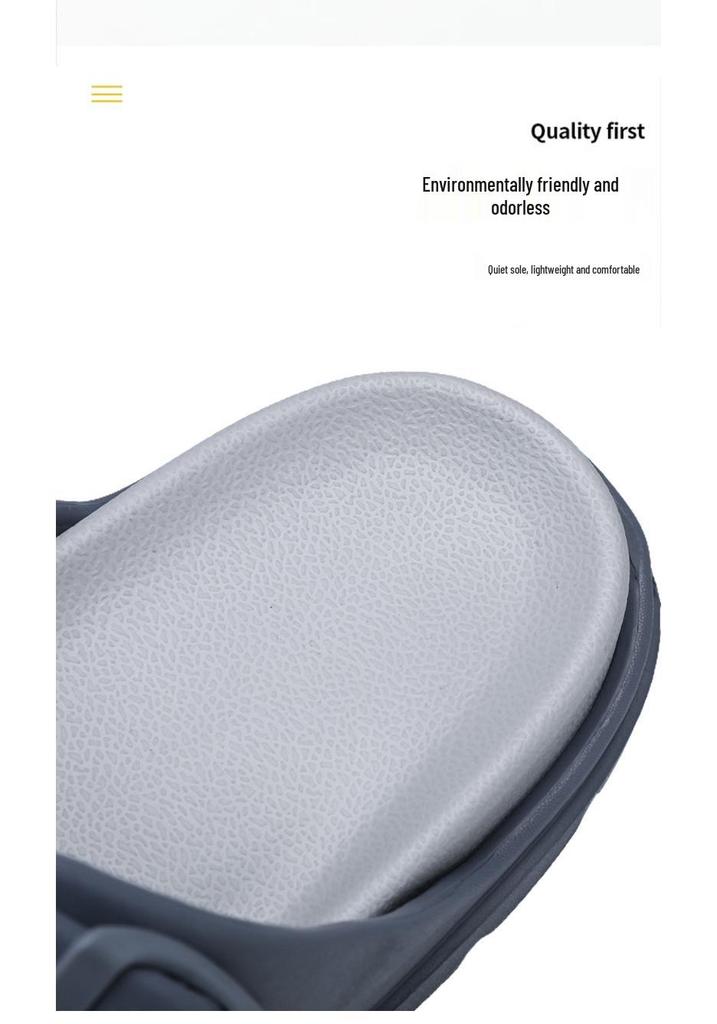 Men's Summer Slippers: Wear-resistant, Double Buckle, Thick Sole, Large Size, Trendy Indoor/Outdoor Footwear.