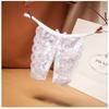 Sexy Big Crotch Thong Ladies Transparent Lace Sexy Underwear Panties Open Crotch Panties
