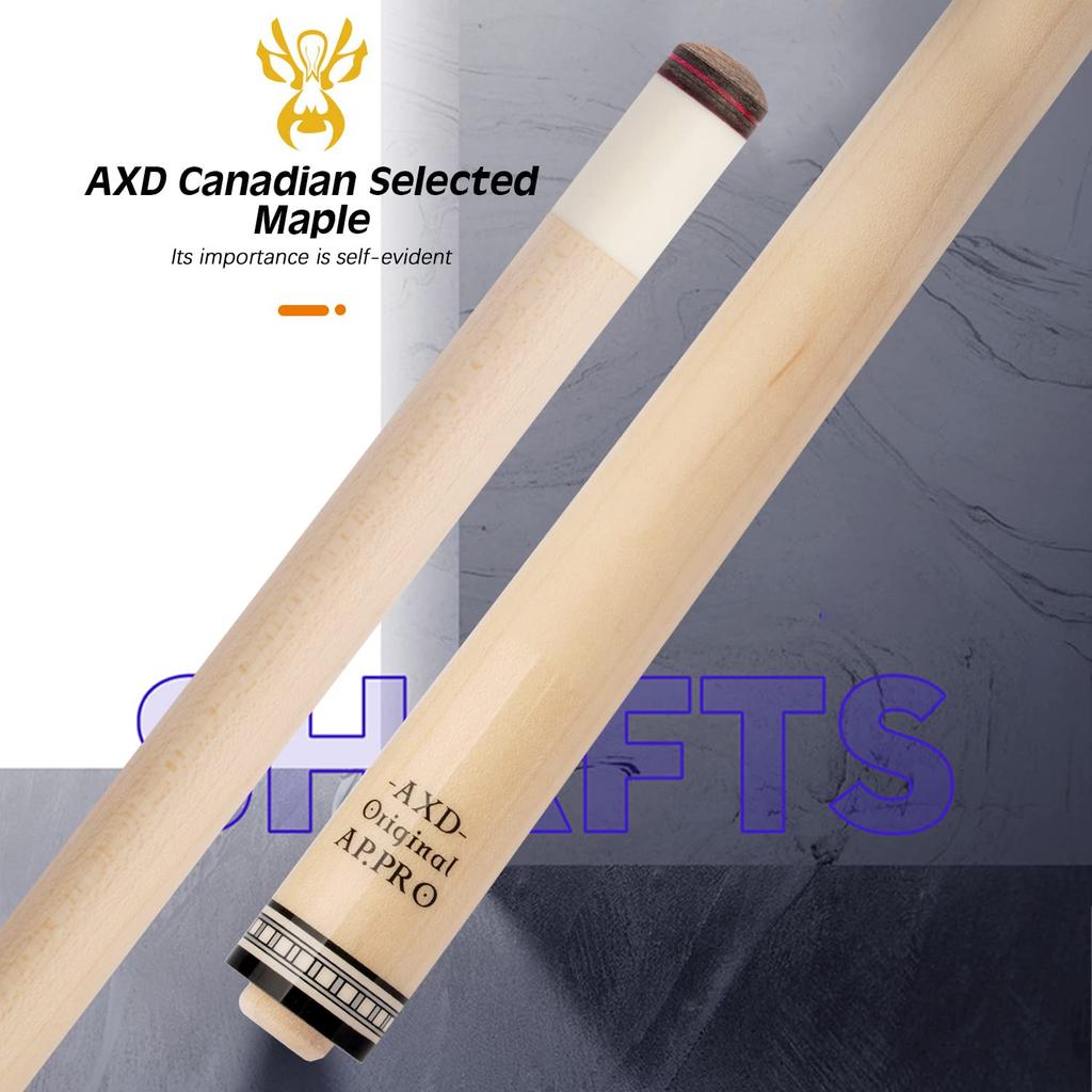 KONLLEN Pool-Queue, 147 cm, Billardqueue, Queueköpfe 10,5 mm, 11,5 mm, 12,5 mm, XTC-Ferrule, Verlängerung, Queuetasche