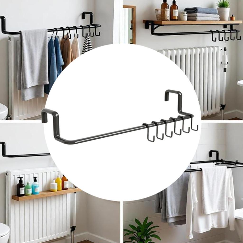 Radiator Rack Clothes Airer Easy Installation Practical Hanger Storage Shelf for Living