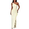 YL25565 One-Shoulder Sexy Dress - 2026 Summer Slit Hip-Hugging Skirt