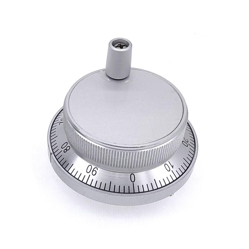 1 Pezzo Volantino Generatore di Impulsi CNC 60mm Impulso 100 5V 4Pin 6Pin Generatore Manuale di Impulsi Volantino Macchina CNC Encoder Rotativo