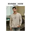 Men 100 Cotton Loose Long Sleeve Round Neck Casual Solid Vintage T Shirt