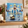 Lionel Messi Custom Name Text 5D Diamond Painting Kit DIY Full Drill Diamond Art Decoration
