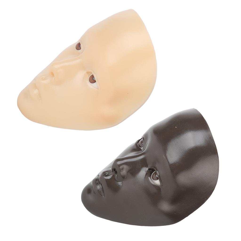 Cosmetic Practice Board Kit Realistic Practicing Silicone Makeup Mannequin Face Board with 40ml