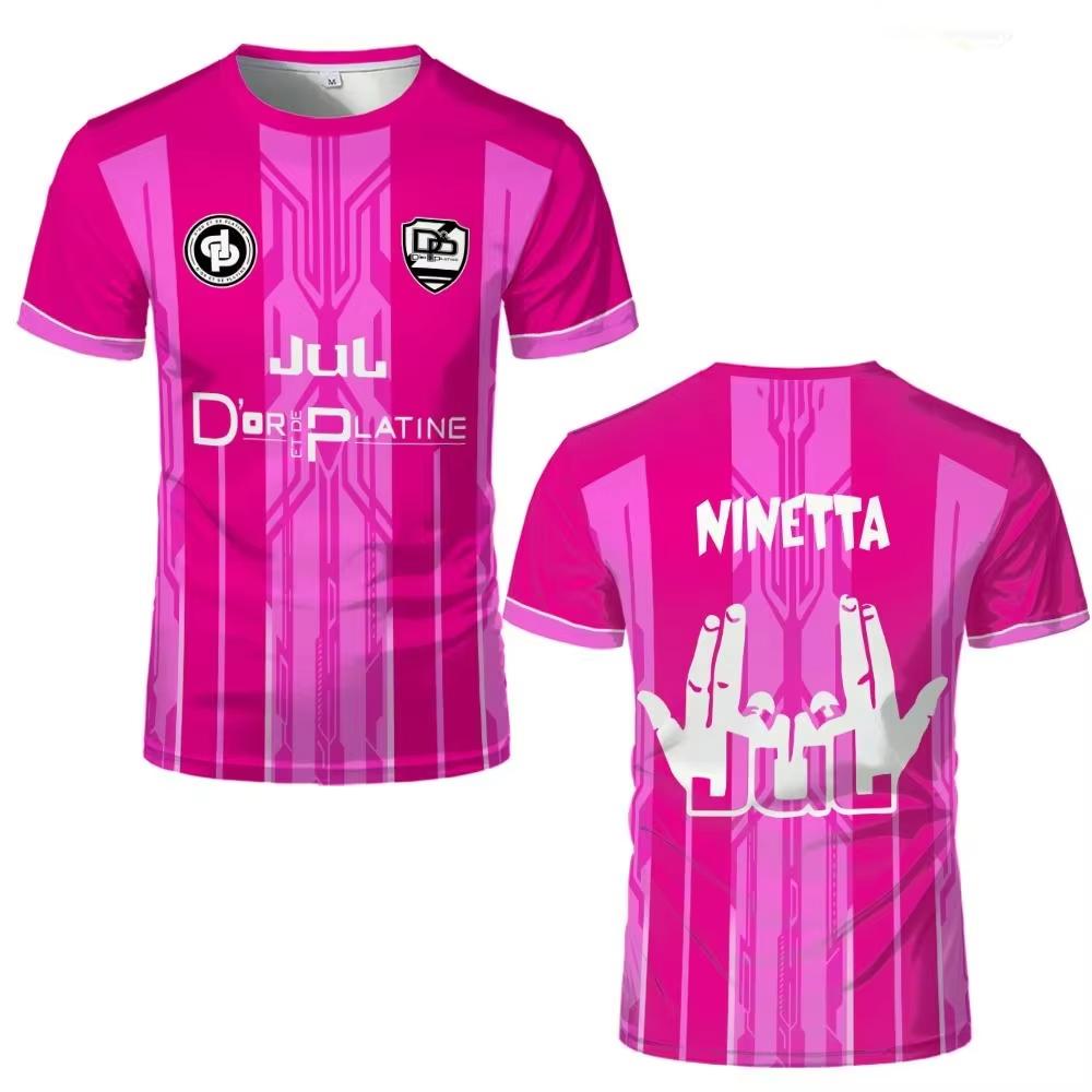 

JUL Maillot TOTO Et Ninetta Jersey Men s And Women Trendy Rap Culture Print T-shirts Breathable Football Training Men s T shirt S