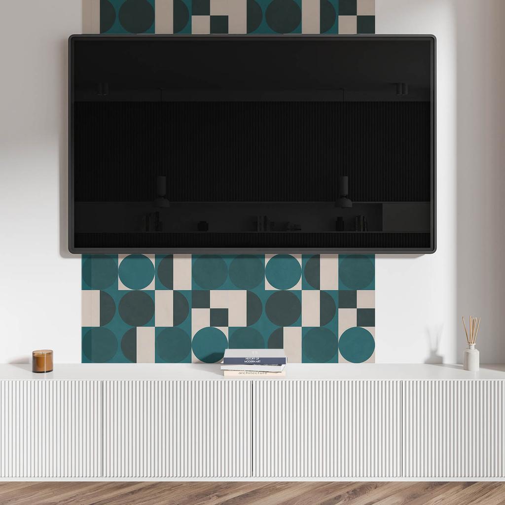 Samoprzylepny Element Dekoracyjny Winylowy Do Domu 120X60 Cm Geometria Kształtów I Form