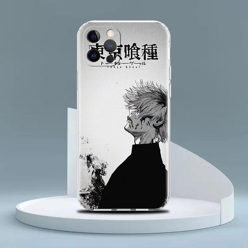 Klarer Fall für Apple iPhone 14 13 11 12 Pro 7 8 Plus XR X XS Max 6 6S 14Pro Silikon-Telefonabdeckung Japanese Tokyo Ghoul Suave