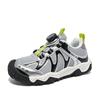 Plush Lined Kids Trainers Dial Cord Lock Wavy Side Panel Round Toe Winter Everyday Shoes 28-40