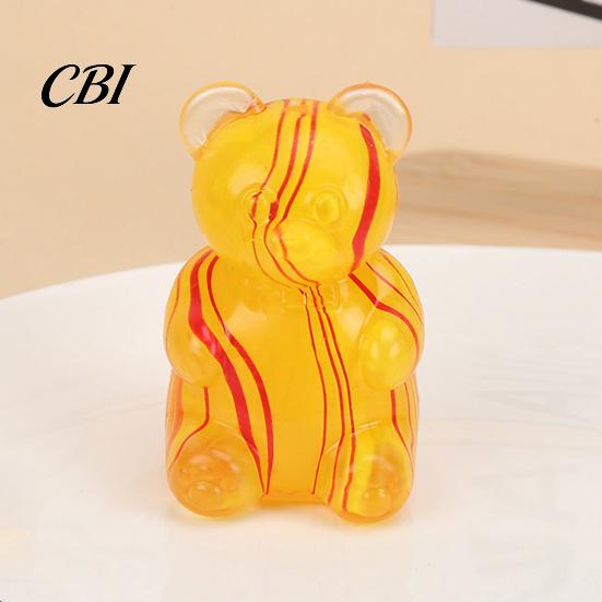 Portable Decompression Gifts for Friends Cute Bear Squeeze Toy, Soft TPR Pinch Relaxation Toys Emotion Release Maltose Texture Sensory Fidget Kids And