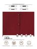 Women's Red Velvet-Lined Knitted Top: Warm, Stylish Casual Base Layer for Middle-Aged and Elderly