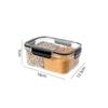 ZISIZ Transparent Divided Food Storage Container
