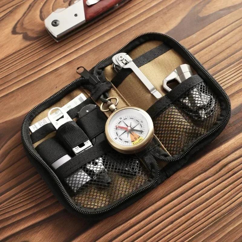 Outdoor Kit Carry-on Card Bag Wallet Multi-purpose EDC Tools Storage Bag Mini Portable Daily Bag