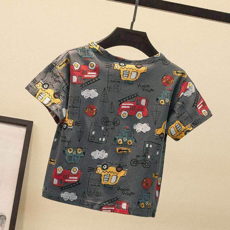Children's Clothing T-shirt Boys' Short Sleeved Summer Outfit New Children's Half Sleeved T-shirt Boys' Upper Clothing