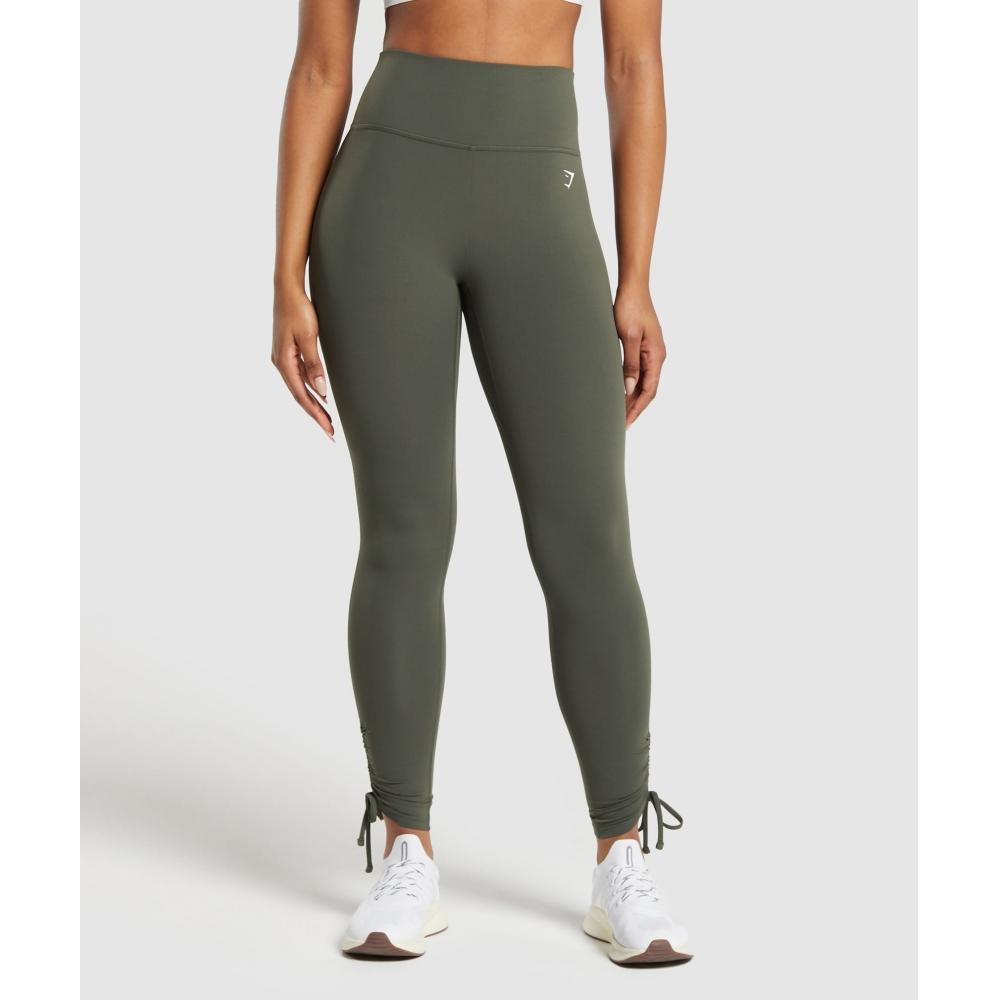 

Леггинсы GYMSHARK с лентой до щиколотки, зеленые B8A9Q ECJH XS